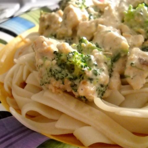 Healthier Slow Cooker Chicken Stroganoff