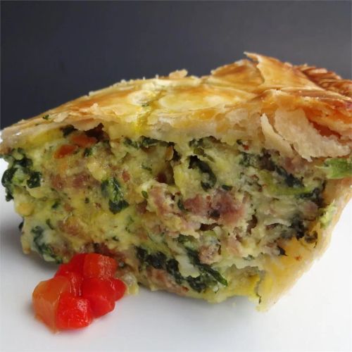 Italian Spinach Sausage Pie