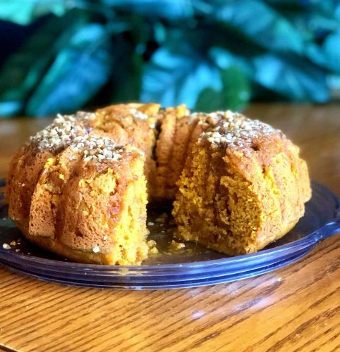 Pumpkin Bundt Cake with Rum Glaze