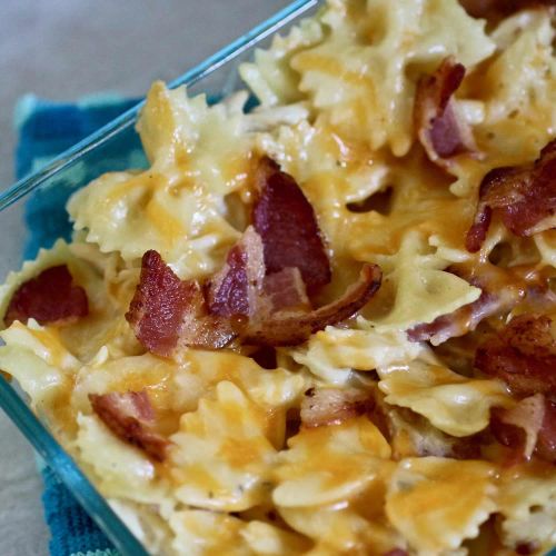 Chicken-Bacon-Ranch Pasta Bake