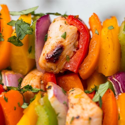 Chili Lime Rainbow Skewers