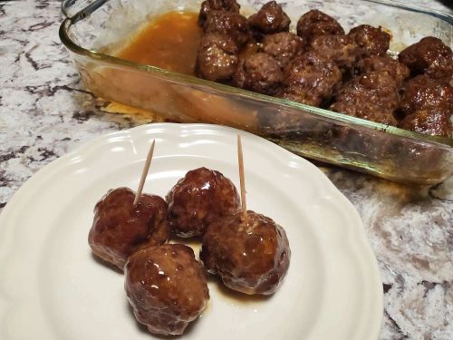 Sweet and Sour Meatballs in Oven