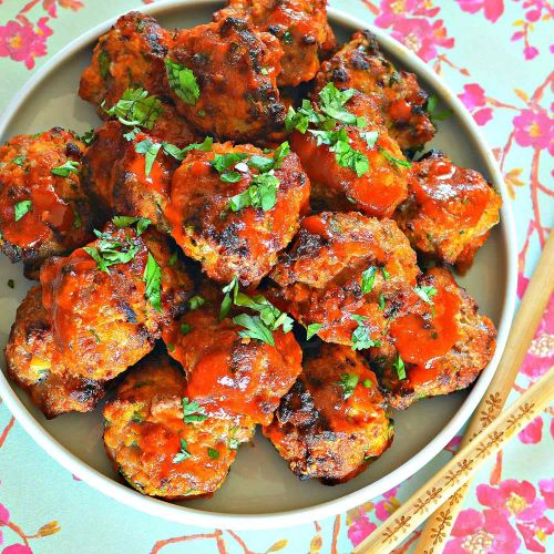 Chicken Sriracha Meatballs