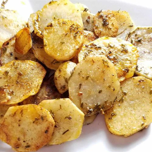 Garlic Herb Skillet Potatoes