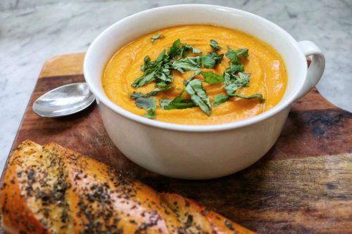 Vegan Butternut Squash Soup with Coconut Milk