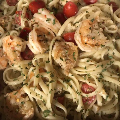 Garlic Shrimp Pasta