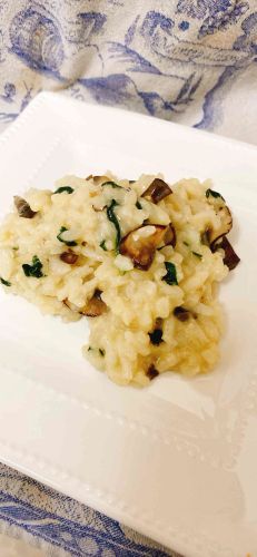 Italian Spinach-Mushroom Risotto