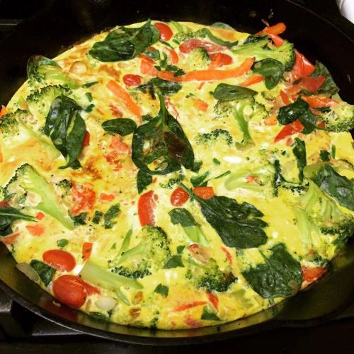 Frittata with Leftover Greens