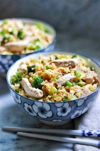 Keto Pork and Veggie Cauliflower Fried Rice