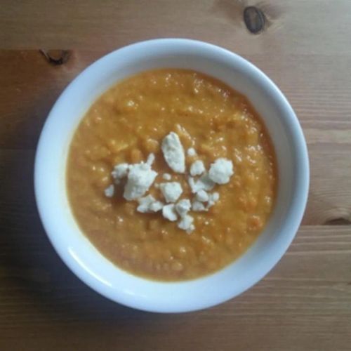 Curried Sweet Potato, Carrot, and Apple Soup