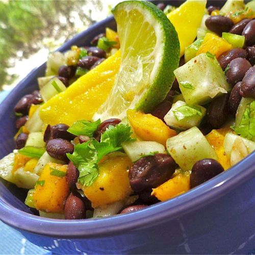 Cucumber, Mango, and Black Bean Salad