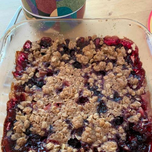 "Bluebarb" Blueberry Rhubarb Crisp