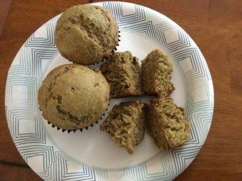 Avocado-Banana-Walnut Muffins