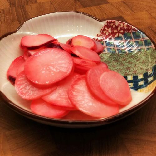 Easy Pickled Red Radishes