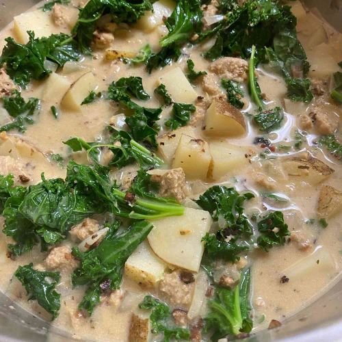 Sausage, Potato and Kale Soup