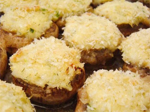 Savory Crab Stuffed Mushrooms