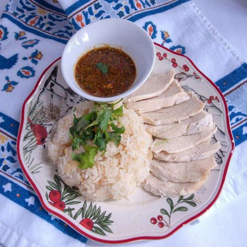 Khao Man Gai Thai Chicken and Rice (Healthy Version)