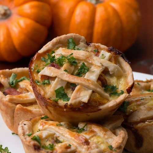 Mini Onion Bacon Pies