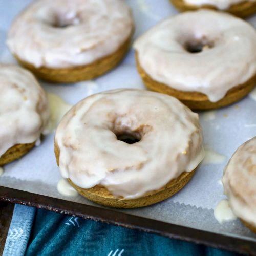 Glazed Pumpkin Donuts