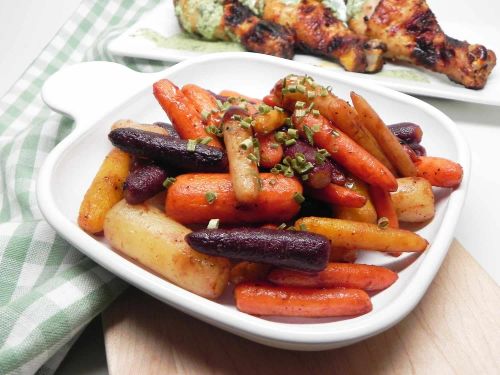 Air-Fried Carrots with Balsamic Glaze