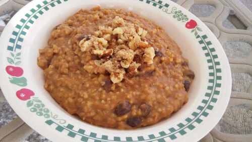 Slow Cooker Pumpkin Oatmeal