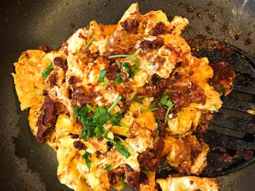 Scrambled Eggs with Chorizo