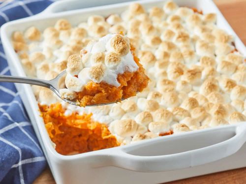 Mashed Sweet Potatoes with Marshmallows