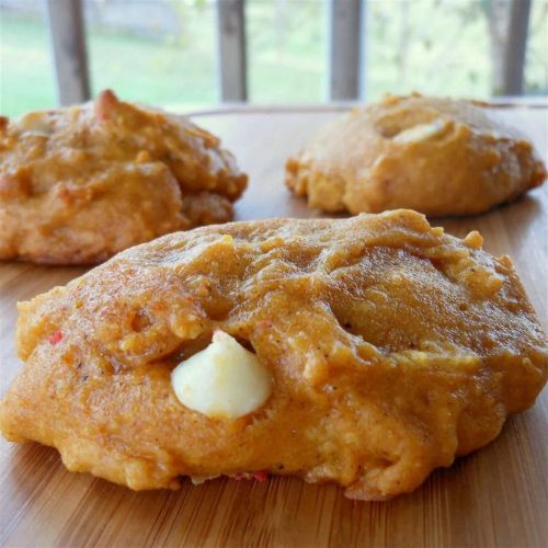 Pumpkin White Chocolate Cookies