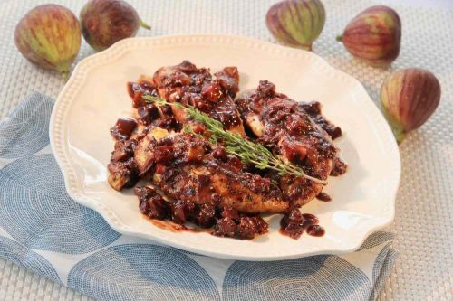 Chicken Tenders with Balsamic-Fig Sauce