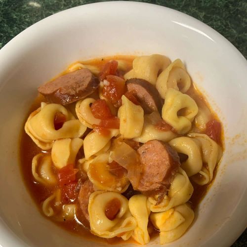 Smoked Sausage and Tortellini Soup