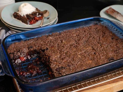 Black Forest Brownie Dump Cake