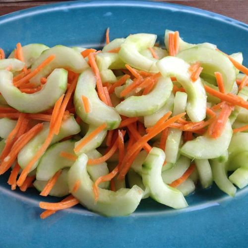 Cucumber, Carrot, and Ginger Salad