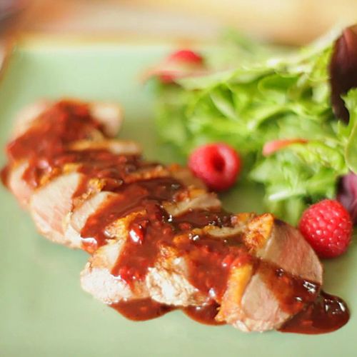 Duck Breasts with Raspberry Sauce