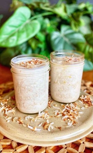 Coconut Overnight Oats with Protein Powder