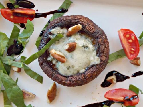 Roasted Portabello Mushrooms with Blue Cheese