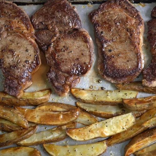 Sheet Pan Steak And Fries