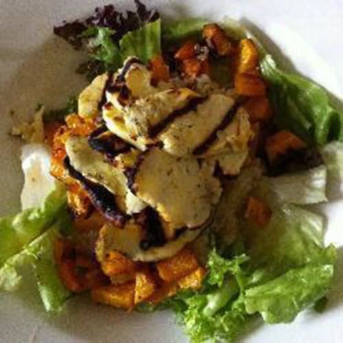 Butternut Squash and Halloumi Salad