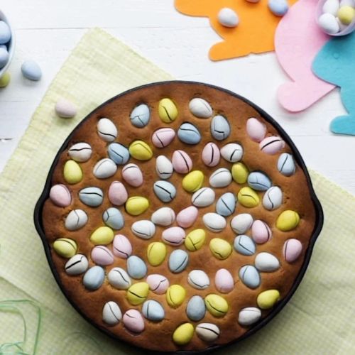 Easter Egg Cookie Skillet