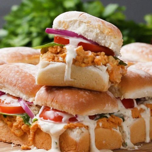 Buffalo Chickpea Sliders