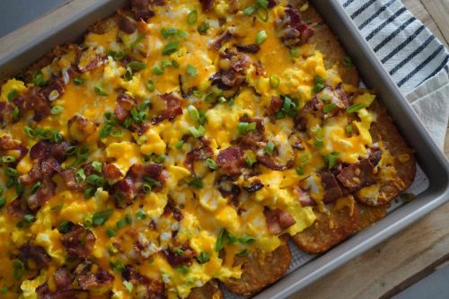 Easy Hash Brown Breakfast Pizza