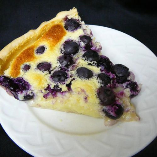 Lemon Blueberry Custard Pie