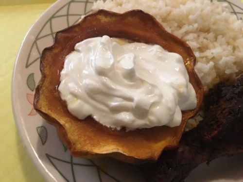 Golden Baked Acorn Squash