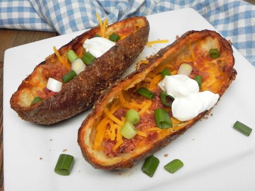 Cheesy Baked Potato Skins