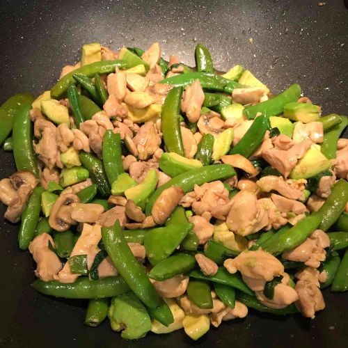 Avocado Chicken Stir-Fry