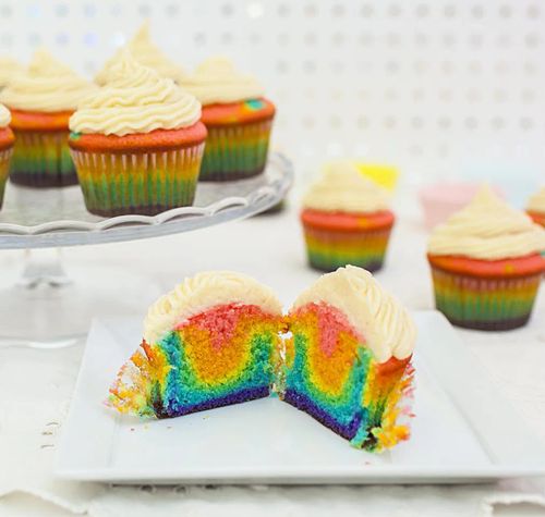 Over the Rainbow Cupcakes