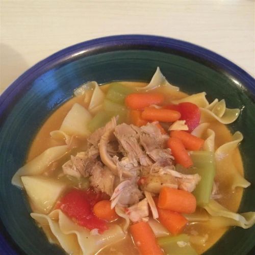 Hearty Turkey Soup with Parsley Dumplings