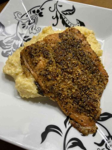 Spicy Air Fryer Salmon