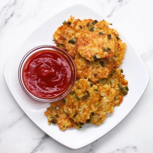 Cauliflower Cheddar Fritters