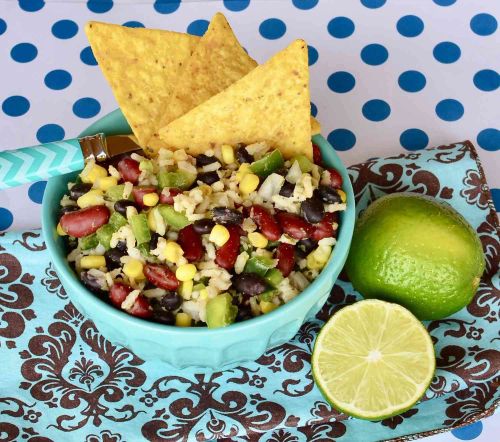 Mexican Bean and Rice Salad