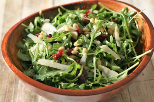 Arugula Salad with Asiago and Cranberries